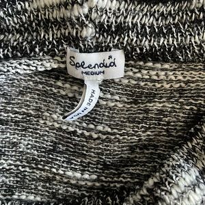 Splendid cowl neck knit sweater Med